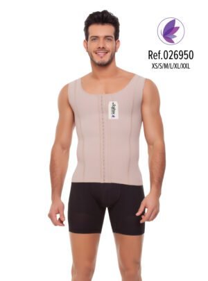 Heren Compressie Vest, Style Solutions | Shapewear Winkel, 026950 - faja corrigerend ondergoed - postoperatieve drukkleding - bodysuit- colombiaanse shapewear
