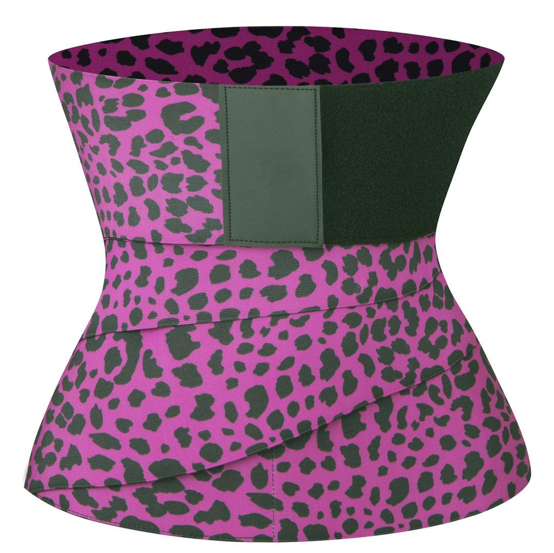 stylesolutions -waist wrap leop pink front