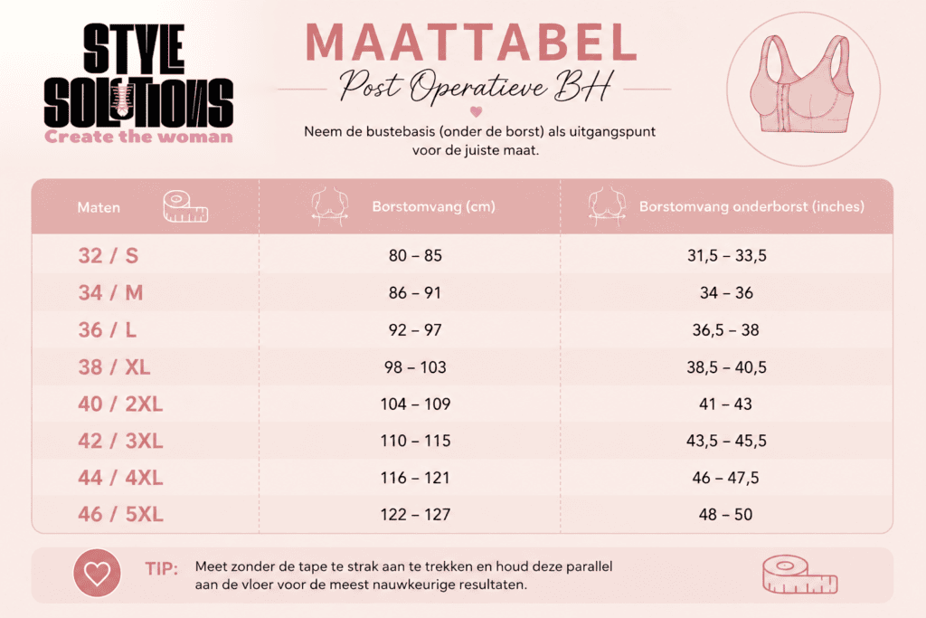Maattabel BH